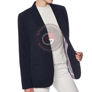 Couleur noire femmes Blazer manteaux d'hiver Slim Fit Blazer confortable dames manteau impression personnalisée meilleure vente Blazer - Product Image 5