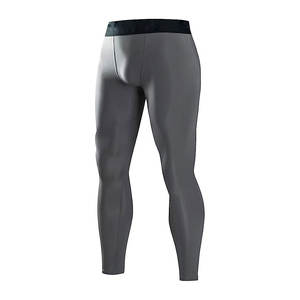 Venta al por mayor de los hombres largos de compresión mallas ajustadas correr deportes gimnasio/Yoga pantalones masculinos de secado rápido entrenamiento gimnasio desgaste hombres medias Leggings - Product Image 1