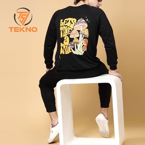 เสื้อสวมหัวคอกลมแขนยาวสำหรับผู้ชายชุดวิ่งออกกำลังกาย2ชิ้นชุดเสื้อสเวตเตอร์อุตสาหกรรมพิมพ์ลายทันสมัยสำหรับฤดูหนาวไซส์พิเศษ - Product Image 4