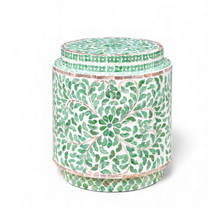 Taburetes Decorativos Hechos a Mano con Incrustaciones de Nácar para Muebles de Salón en Espacios Elegantes - Product Image 1