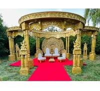 Mandap Pernikahan Luar Ruangan Tiang Ganda Emas Jerman Tema Taman Indah Mandap Pernikahan Destinasi Mandap FRP Adelaide