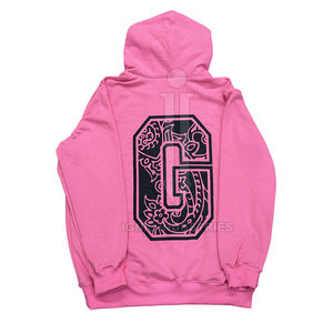 ชุดวอร์มแฟชั่นใหม่สำหรับผู้ชายชุดวอร์มวัสดุหนาสีพื้นออกแบบโลโก้ได้ตามต้องการ - Product Image 5