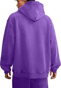 Custom Logo Heavyweight <b>Hoodie</b> <b>for</b> <b>Men</b> 100% Cotton Front Logo Tie-Dye Acid Wash <b>Plain</b> Dyed Solid Pattern - Product Image 4