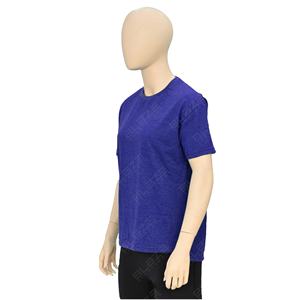 230g haut en coton T-shirt à épaules dénudées pour hommes et femmes à manches courtes lavé haut ample vêtements d'extérieur avec motif solide - Product Image 1