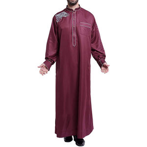 แผ่นปักไหล่ลาย thobe/thawb คอลเลกชั่นล่าสุดของผู้ชายแฟชั่นอาหรับดูไบ - Product Image 2
