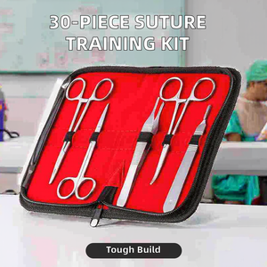 Kit de entrenamiento de sutura para estudiantes de medicina (30 piezas) La fuente de alimentación manual incluye almohadilla de sutura mejorada con 14 heridas precortadas - Product Image 5