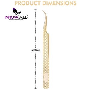Pince à épiler d'extension de cils en acier inoxydable durable de soins de beauté personnels personnalisés de la meilleure qualité avec pointe pointue grande quantité - Product Image 6