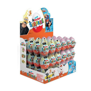 Huevos de Chocolate Kinderr Sorpresa Edición Rosa 20g con 12 Diseños de Juguetes de Princesas Diferentes por Caja para Compradores Mayoristas - Product Image 1
