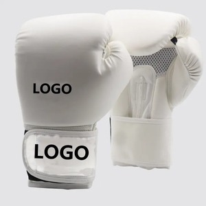 Guantes de boxeo de cuero con estampado personalizado profesional hecho en Pakistán, guantes de combate para entrenamiento de competición de 11 pulgadas para adultos - Product Image 3