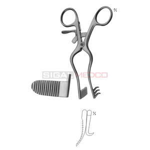 Écarteur abdominal à retenue automatique PERKINS 130 mm en acier inoxydable fournisseur en vrac prix de gros de marque OEM - Product Image 4