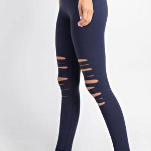 Premium <b>Thick</b> <b>High</b> <b>Waist</b> Ripped Distressed Workout Running Yoga <b>Leggings</b> Tummy Control <b>Leggings</b>-Winter Premium <b>Leggings</b> - Product Image 4