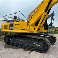 Excavatrice sur chenilles Komatsu PC350LC d'occasion, 35 tonnes, pelle de 1,6 m³ pour l'exploitation en carrière, la construction et les travaux lourds