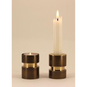 Juego de 2 portavelas marrones hechos a mano con diseño de metal único para decoración del hogar de alta calidad y muy precio - Product Image 4