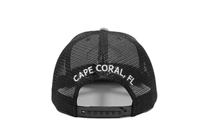 Gorra de pesca Parche personalizado Sombreros de camionero gris Parche tejido Bordado 3D personalizado Gorras deportivas de alta calidad - Product Image 4