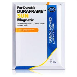 For Durable DURAFRAME SUN Magnetic DIN A4 Polyethylene/PET/PVC-P <b>Black</b> <b>Frames</b> 2 Pieces/Pack - Product Image 3