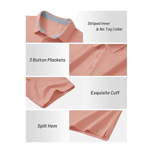 Chemises de golf les plus populaires pour hommes Polo coupe sèche à manches courtes chemise à col avec haute et qualité supérieure 100% polyester - Product Image 3