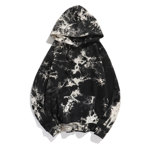 Sudadera con capucha informal para hombre de llegada superior hecha a medida Tie Dye poliéster térmico/algodón a prueba de viento colección de invierno ecológica - Product Image 2