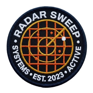 Écusson brodé thermocollant personnalisé pour systèmes radar, badge tactique technique pour uniforme, veste de sécurité, équipement, vente en gros - Product Image 1