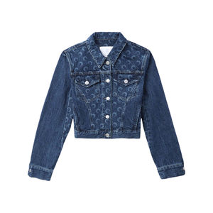 Vestes en jean décontractées surdimensionnées de qualité supérieure, vêtements pour femmes, jeans teints unis, vestes en cuir fabriquées au Pakistan - Product Image 1