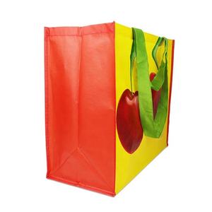 Rpet Non-Woven Customizable Supermarket Shopping Bags Daily Use Reusable Fruit Design Grocery Tote for Exhibition - Product Image 3