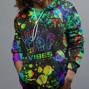 เสื้อฮู้ดแบบซับลิเมชันของผู้ชายเสื้อมีฮู้ดแบบลำลองสำหรับฤดูหนาว - Product Image 5