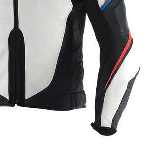 แจ็กเก็ตมอเตอร์ไซด์หนังแท้สำหรับผู้ชายเสื้อแข่งมอเตอร์ไซค์ - Product Image 5