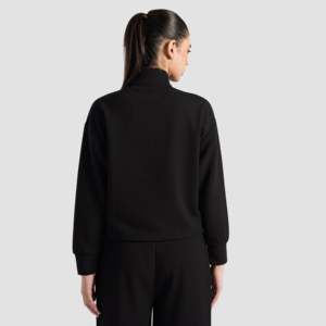 <b>Prime</b> Half Zip Upper with Stand Collar Black - Product Image 3