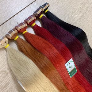 ผมต่อแบบเทป12A ผมมนุษย์แท้ผมเรมี่สองชั้นวาดธรรมชาติคุณภาพสูง - Product Image 1