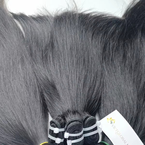 Meilleure vente en lot, tissage de cheveux humains vietnamiens vierges, machine à double trame, ondulation droite et soyeuse - Product Image 5