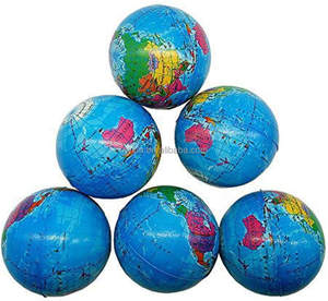 Boule de paume en mousse PU carte du monde anti-stress boule de terre planète boule de terre pour enfants nouveauté gadgets amusants jouets anti-stress vente en gros - Product Image 6