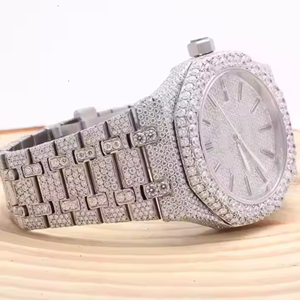 Luxury High Quality Automatic Movement Mechanical Stainless Steel DEF VVS Moissanite Diamond Iced Out <b>Watch</b> <b>for</b> Men Best Price - Product Image 3