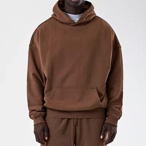À la mode vierge surdimensionné à capuche hommes vêtements Logo personnalisé hommes pull surdimensionné à capuche ensemble polaire coton sweats à capuche - Product Image 1