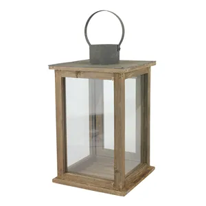 El mejor farol de madera artesanal de la India, portavelas de estilo vintage para decoraciones de Navidad, bodas y San Valentín a precio de mayoreo. - Product Image 5