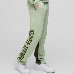 Logo personnalisé surdimensionné Boxy imprimé polaire ensemble de survêtement à capuche pantalons de survêtement Jogger vêtements de sport Cargo pantalon pour hiver gousset à capuche - Product Image 6