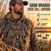 Cordon en nylon tressé à la main pour le porte-couillon de chasse au canard, avec boucles de suspension, durable, à dégagement rapide, léger, pour la chasse aux oiseaux aquatiques