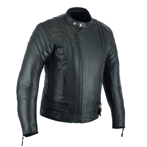 Veste en cuir slim unie pour homme, style urbain, col montant, séchage rapide et respirante, service OEM, vente chaude - Product Image 5