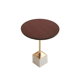 Impresionante mesa auxiliar para el hogar, Hotel, restaurante, dormitorio, sala de estar, mesa de Metal de forma redonda, muebles de Color negro, mesa de té y café - Product Image 4