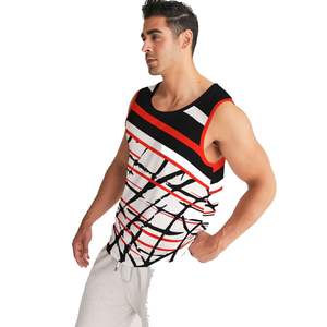 Meilleures ventes 2025 Débardeur de sport et musculation en coton personnalisable, respirant, style urbain, uni, tricoté, imprimé, pour musculation - Product Image 4