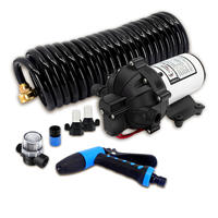 Pompe à eau électrique à diaphragme 24V DC avec support de montage, 70 PSI 24,8 LPM/6,5 GPM auto-amorçante pour camping-car et caravane