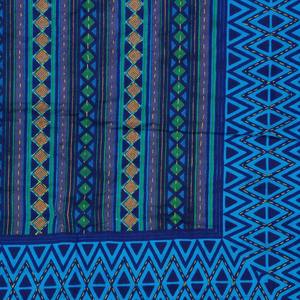 Juego de Sábanas Dobles de Algodón Kantha Azul, Hechas a Mano, 240 Hilos, con 2 Fundas de Almohada, 100% Algodón para Uso Doméstico (AKDB1002) - Product Image 4