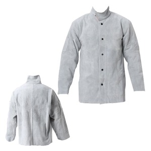 Vestes de soudage Protection de sécurité robuste Veste en cuir de vachette naturel résistant aux flammes - Product Image 4