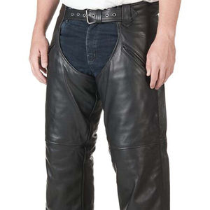 Chaps en cuir pour hommes, grande taille, aspect cuir lisse, imperméables et coupe-vent, pour un usage quotidien décontracté - Product Image 4