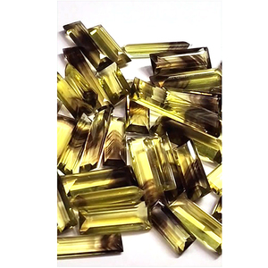 43 piezas de cuarzo limón de color biológico natural de 15mm a 25mm corte Baguette 348 Ct lote Iroc ventas limón Topacio faceta piedras preciosas US $161 todos - Product Image 1