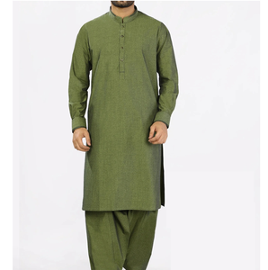 Trending Customizable Shalwar Kameez Set Islamic Clothing Kameez <b>Dress</b> Pakistani Men's 100% Cotton Quick Dry Wrinkle Free Casual - Product Image 4