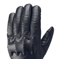 Guantes de cuero para carreras de motos, guantes cortos para montar en moto para hombre, guantes de mano para Motocross Cross Country con pantalla táctil para hombre