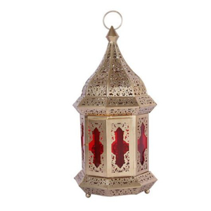 Lanterne de décoration de maison attrayante en métal lanterne en fer lanterne en métal marocaine lampe suspendue dessus de table bougeoir - Product Image 3