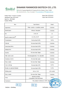 Mẫu miễn phí chất lượng cao CAS 616 N-Acetyl L-Cysteine bột <span class=keywords><strong>99</strong></span>% bổ sung NAC - Product Image 2