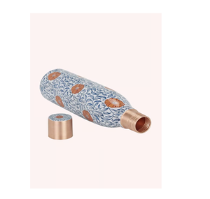 Bouteille d'eau imprimée en cuivre à usage de voyage Yoga Ayurveda Health Manufacturers Healthy and Energy Drinks - Product Image 2