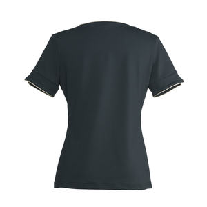 เสื้อยืดคอกลมเข้ารูปพอดีตัว S-41Y ผ้าถักระบายอากาศได้ดีสไตล์ฤดูร้อนลำลองสีดำ & สีเบจ XS S XXS XXS - Product Image 2
