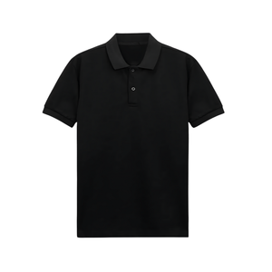 Mode décontractée pour hommes et femmes 250 grammes pour polo confortable respirant coton polyester brodé pour tous les âges tricoté - Product Image 1